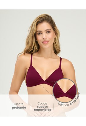 Brasier Triangular | Escote Profundo | Copas Suaves