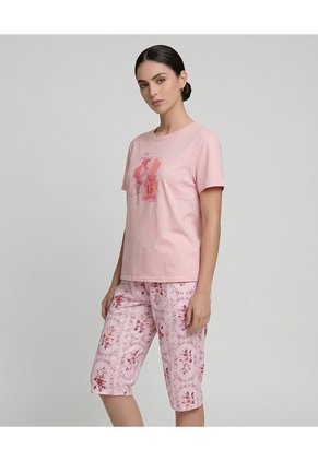 Pijama Pantalón Capri | Camiseta Manga Corta