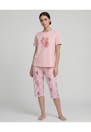 Pijama Pantalón Capri | Camiseta Manga Corta