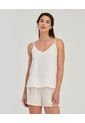 Pijama De Short Con Blusa De Tiras Ajustables Ivory ST Even 18634 de St Even