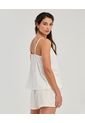 Pijama De Short Con Blusa De Tiras Ajustables Ivory ST Even 18634 de St Even