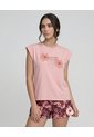 Pijama De Short | Camiseta Manga Rodada de St Even