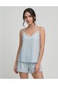 Pijama De Short | Blusa Escote En V | Tiras Ajustables de St Even
