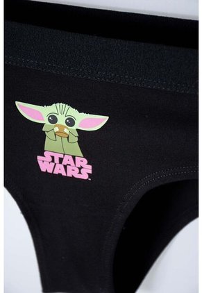 Pack X2 Panties De Mandalorian Estampado Negro Para Mujer S
