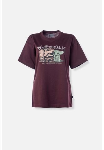 Camiseta De Mandalorian Relax Fit Para Mujer L Star Wars