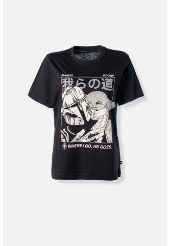 Camiseta De Mandalorian Regular Fit Para Mujer L Star Wars