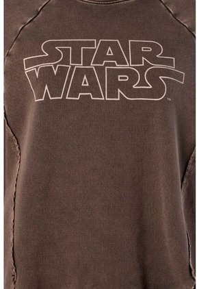 Buzo De Star Wars Cerrado Cafe Para Mujer S
