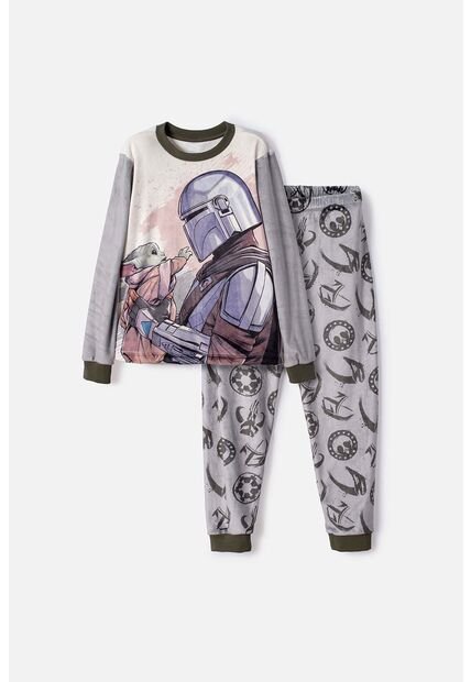Pijama De Mandalorian Pantalón Largo Multicolor Para Niño 14