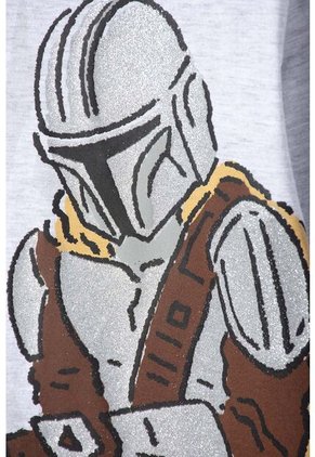 Camiseta De Mandalorian Manga Corta Multicolor Para Niño 10