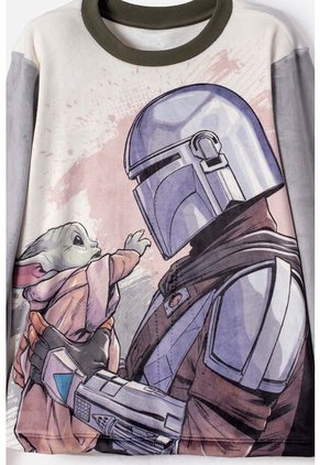 Pijama De Mandalorian Pantalón Largo Multicolor Para Niño 14