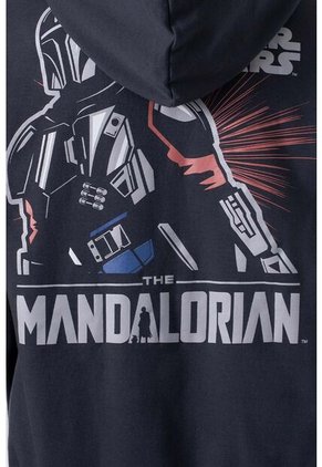 Buzo De Mandalorian Gris Grafito Abierto Para Hombre XL