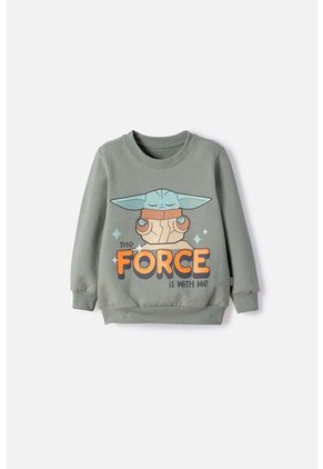 Buzo De Mandalorian Cerrado Verde Para Niño 2T A 6T 2T