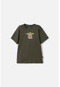 Camiseta De Mandalorian Manga Corta Verde Para Niño 10 de Star Wars