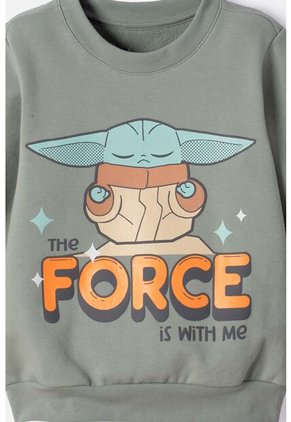 Buzo De Mandalorian Cerrado Verde Para Niño 2T A 6T 5T