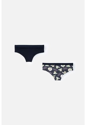 Pack X2 Panties De Mandalorian Estampado Negro Para Mujer M