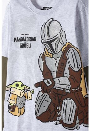 Camiseta De Mandalorian Manga Corta Multicolor Para Niño 8