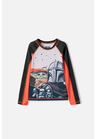 Camiseta De Baño De Mandalorian Multicolor Para Niño 10 Star Wars