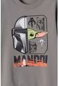 Buzo De Mandalorian Cerrado Gris Para Niño 10 de Star Wars