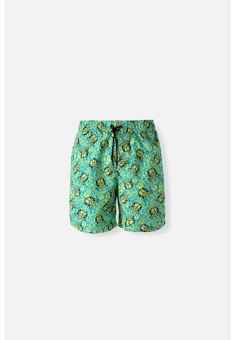 Pantaloneta De Baño De Mandalorian Con Resorte Verde Para Hombre L Star Wars