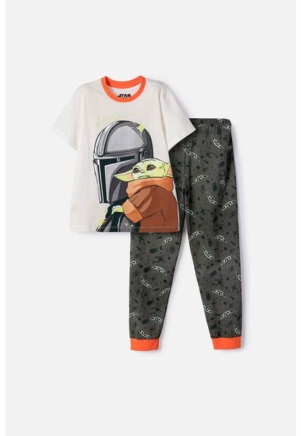 Pijama De Mandalorian Con Pantalón Largo Multicolor Para Niño 10