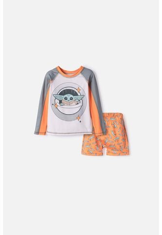 Conjunto De Baño De Mandalorian Muliticolor Para Niño 2T A 6T 5T Star Wars