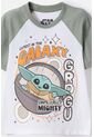 Camiseta De Mandalorian Manga Corta Multicolor Para Niño 2T A 6T 2T de Star Wars