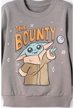 Conjunto De Mandalorian Pantalón Largo Gris Para Niño 2T A 6T 4T