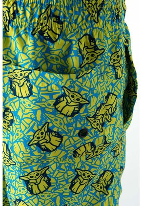 Pantaloneta De Baño De Mandalorian Con Resorte Verde Para Hombre S