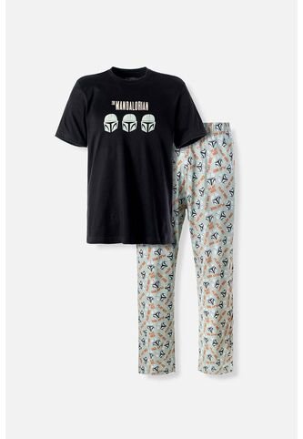 Pijama De Mandalorian Con Pantalon Largo Para Hombre S Star Wars