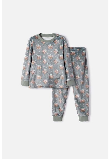 Pijama De Mandalorian Pantalón Largo Multicolor Para Niño 2T A 6T 5T