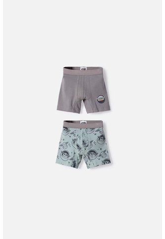 Pack X2 Boxer De Mandalorian Multicolor Para Niño 2T A 6T 3T Star Wars