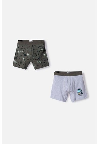 Pack X2 Boxer De Mandalorian Multicolor Para Niño 6 Star Wars