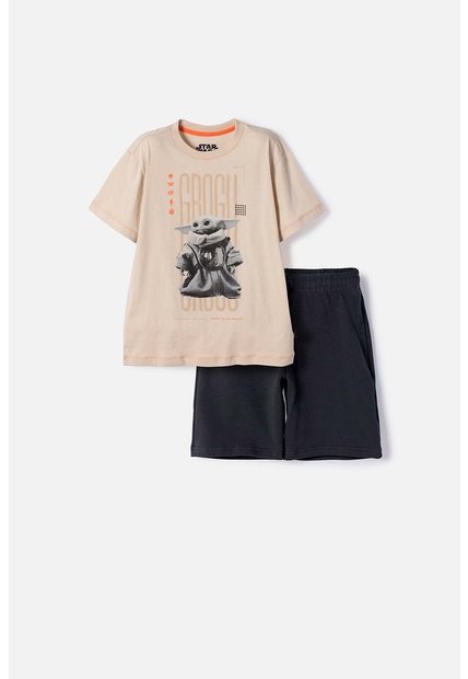 Conjunto De Mandalorian Con Bermuda Multicolor Para Niño 6