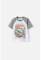 Camiseta De Mandalorian Manga Corta Multicolor Para Niño 2T A 6T 3T de Star Wars