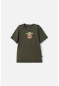 Camiseta De Mandalorian Manga Corta Verde Para Niño 14 de Star Wars