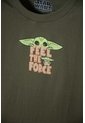 Camiseta De Mandalorian Manga Corta Verde Para Niño 14 de Star Wars