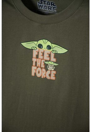 Camiseta De Mandalorian Manga Corta Verde Para Niño 12