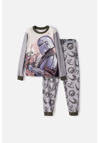 Pijama De Mandalorian Pantalón Largo Multicolor Para Niño 10 Star Wars