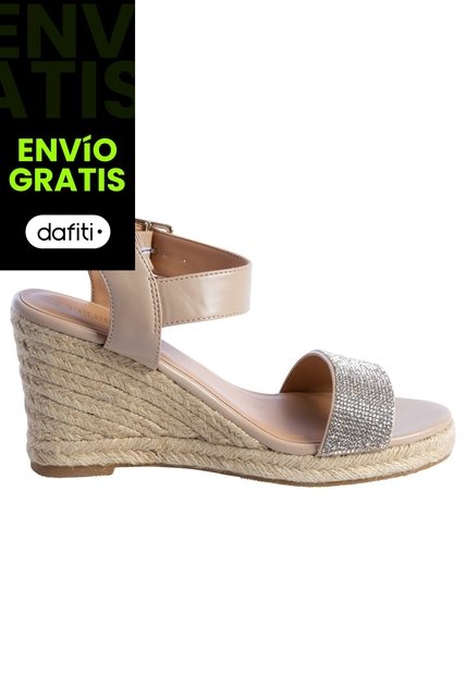 Sandalias Sarabeth Con Taco Tipo Cuña Para Mujer Beige State Street 200881 Payless