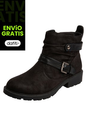 Botines Colby Moto Para Mujer Negro State Street 199557 Payless