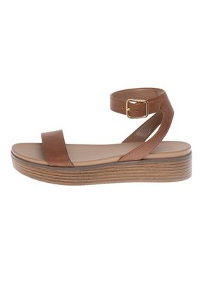 Sandalias Con Plataforma Patricka Para Mujer Cogñac State Street 201269