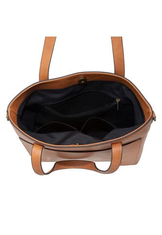 Cartera Alyssa Para Mujer Cogñac State Street 198985 Payless State Street