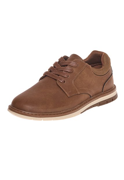 Zapatos Casuales Fortis Tipo Oxford Para Niño Café Oscuro State Street 210215