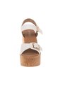 Sandalias Skilly Con Taco Tipo Cuña Para Mujer Blanco State Street 211606 de State Street