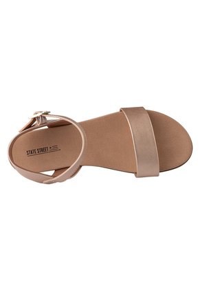 Sandalias Planas Para Mujer Rosa Dorado State Street 198544