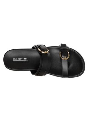 Sandalias Planas Kellie Para Mujer Negro State Street 201647