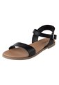 Sandalias Planas Para Mujer Negro State Street 198543 Payless de State Street