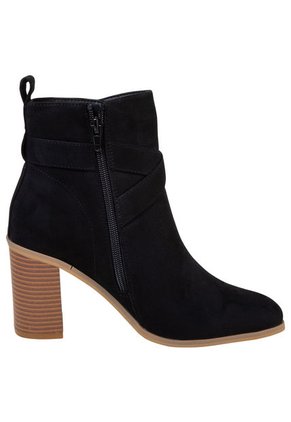 Botines Con Tacón Para Mujer Negro State Street 200069 Payless