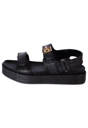 Sandalias Planas Zeal Para Mujer Negro State Street 200874 Payless