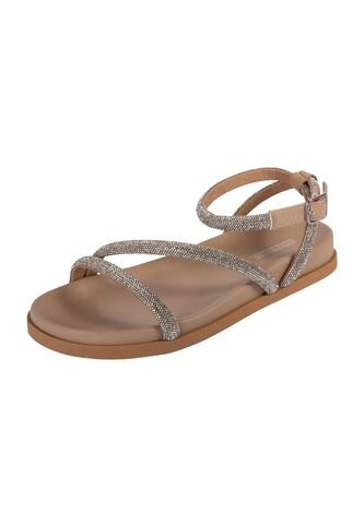 Sandalias Planas Kareen Para Mujer Beige State Street 201125 Payless State Street